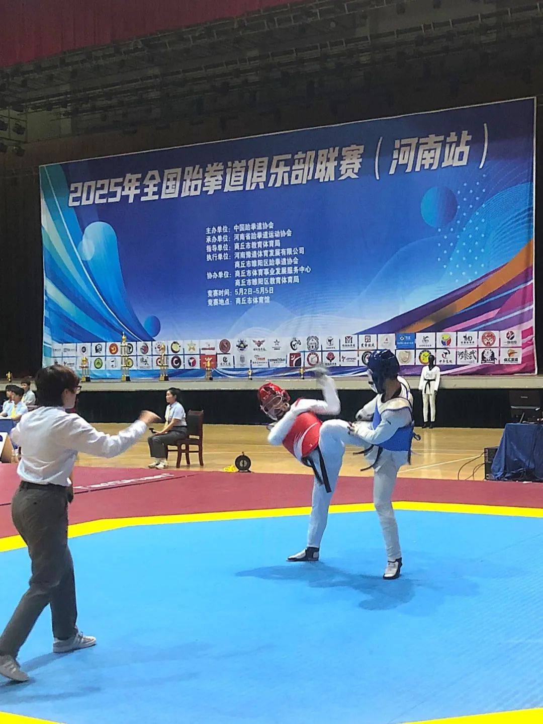 跆拳道运动员飒爽出场，斩获金牌